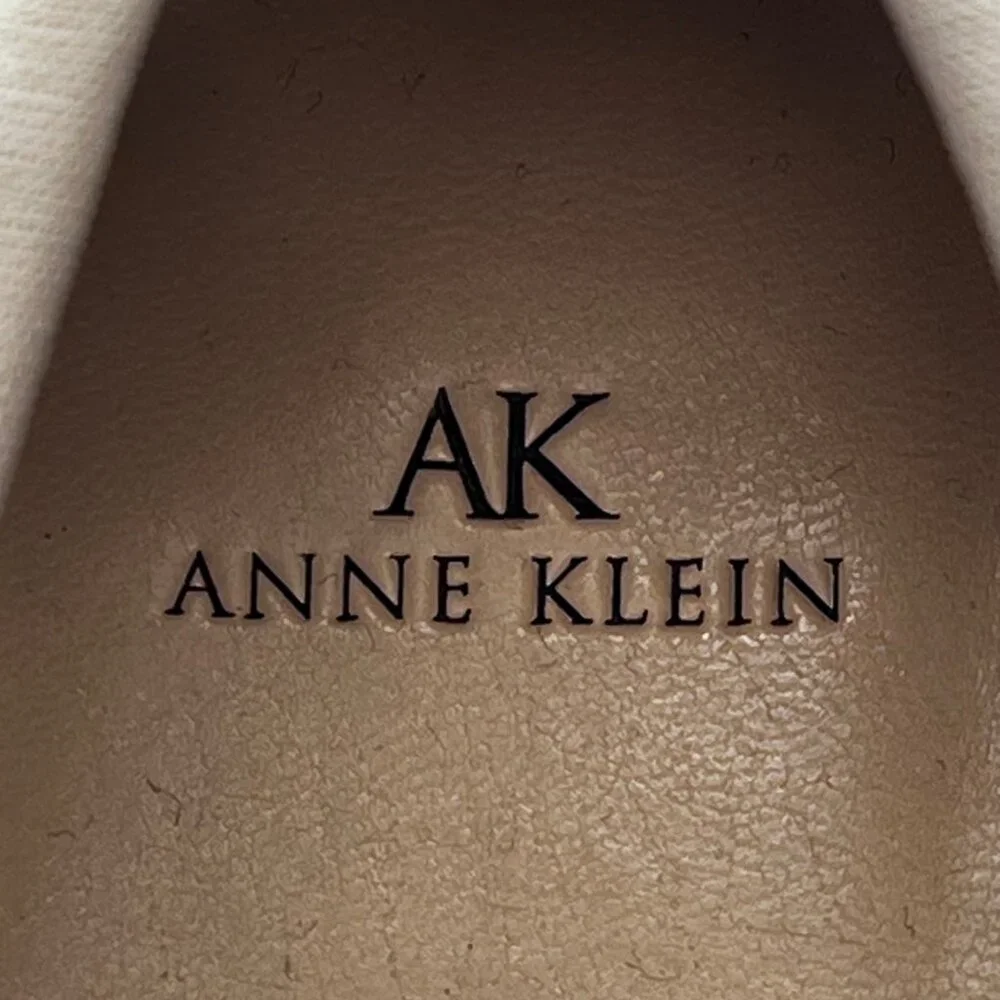 Anne Klein Satire Chocolate Leather Lace-Up Sneakers Shoes Womens Size 8.5M New - Picture 11 of 13